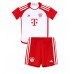Camiseta Bayern Munich Alphonso Davies #19 Primera Equipación para niños 2023-24 manga corta (+ pantalones cortos)